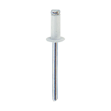 Blind rivet no. 1131 open type round-headed aluminium (white) / steel